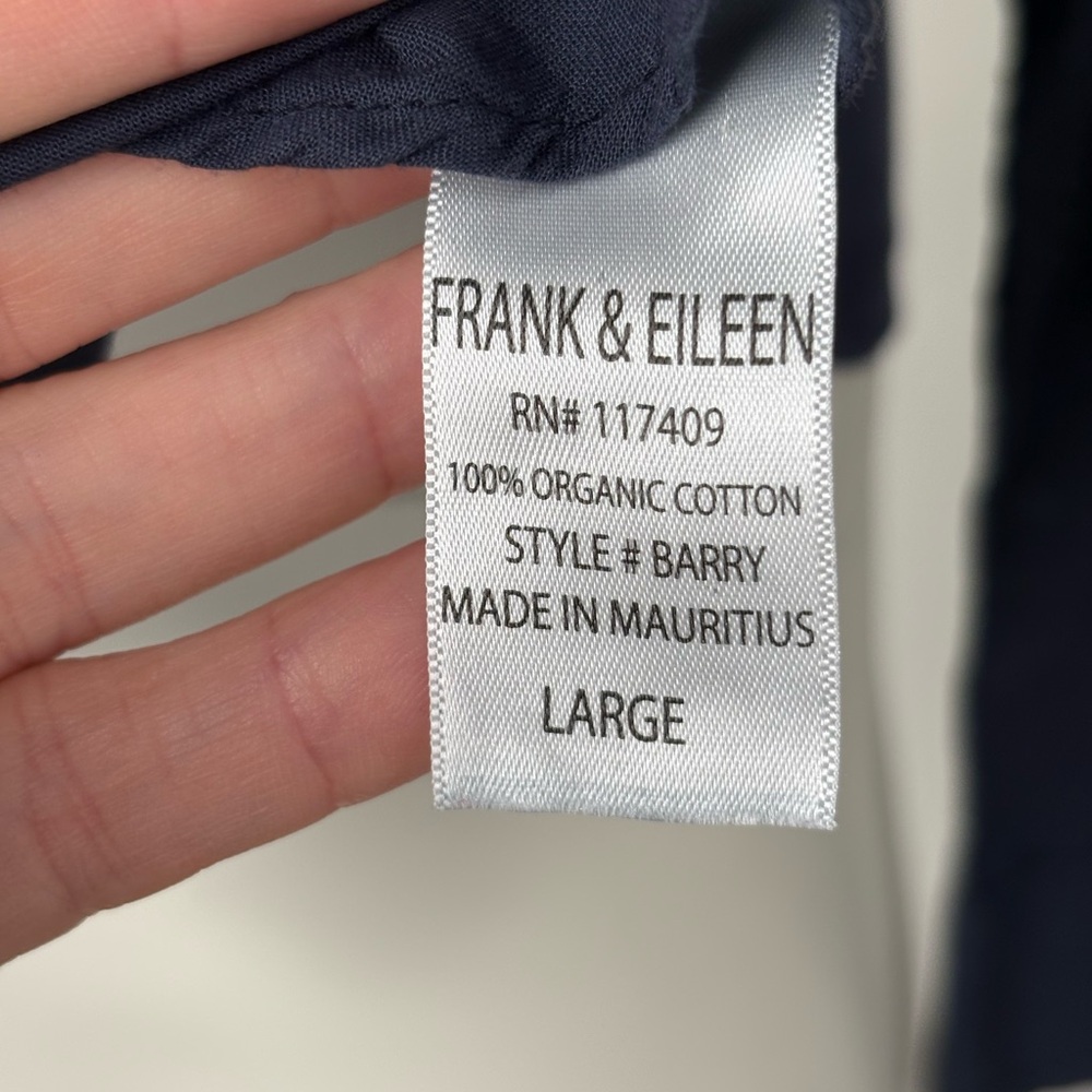 Frank & Eileen Navy Button Down Shirt - Picture 7 of 8